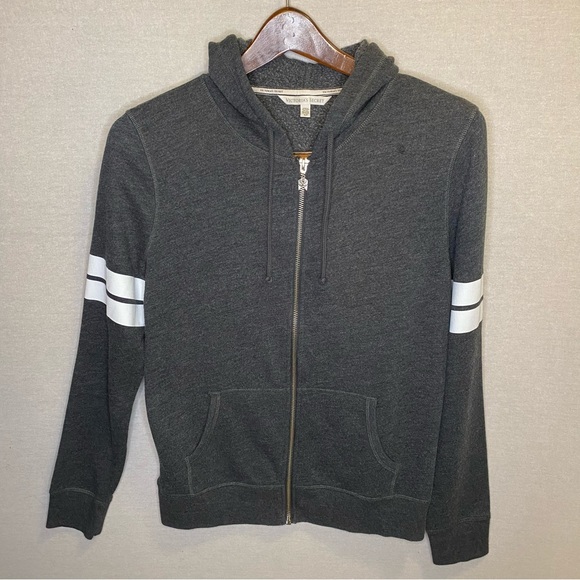 Victoria's Secret Angel Grey Sweatshirt Fleece Zipper Hoodie Women's Size Small - Picture 1 of 15